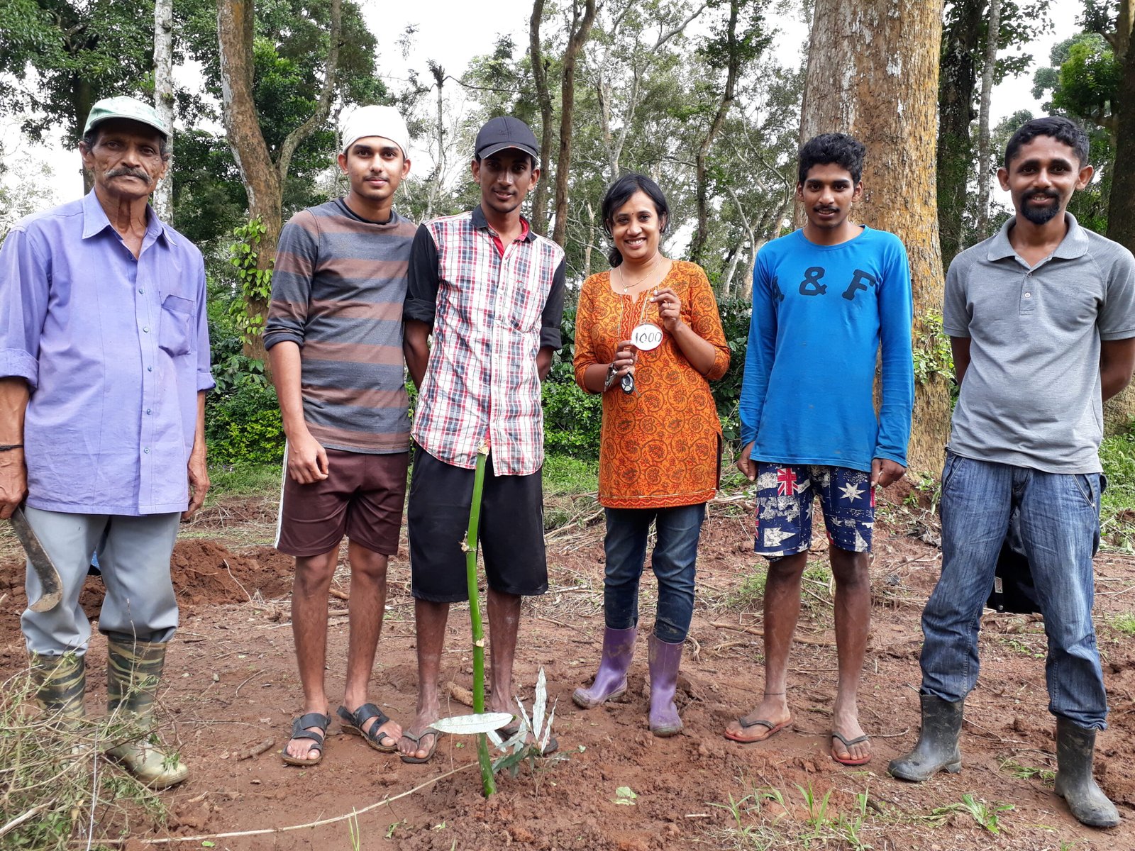 Planting the 1000th sapling